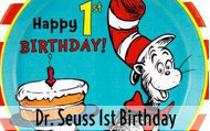 Dr Seuss 1st Birthday Party Supplies